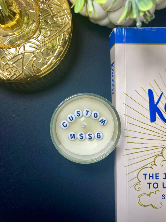 Custom Message Jar Candle